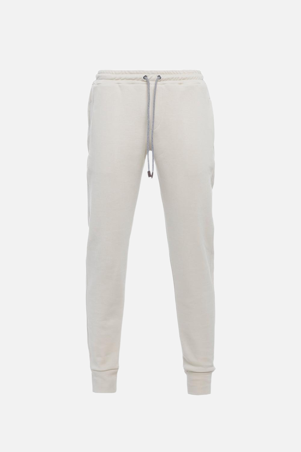 Sand cotton jogger trousers