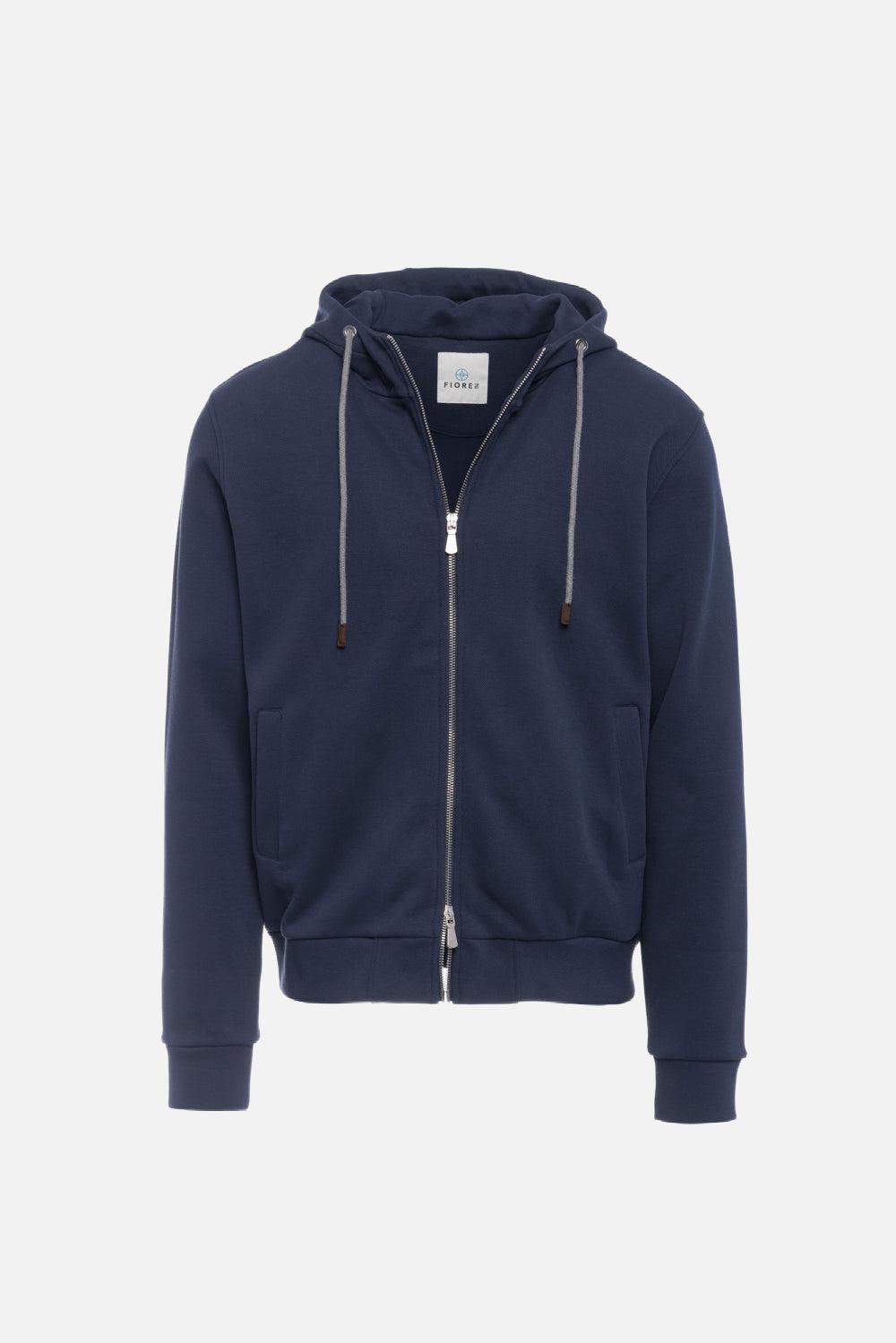 Blue zip-up hoodie
