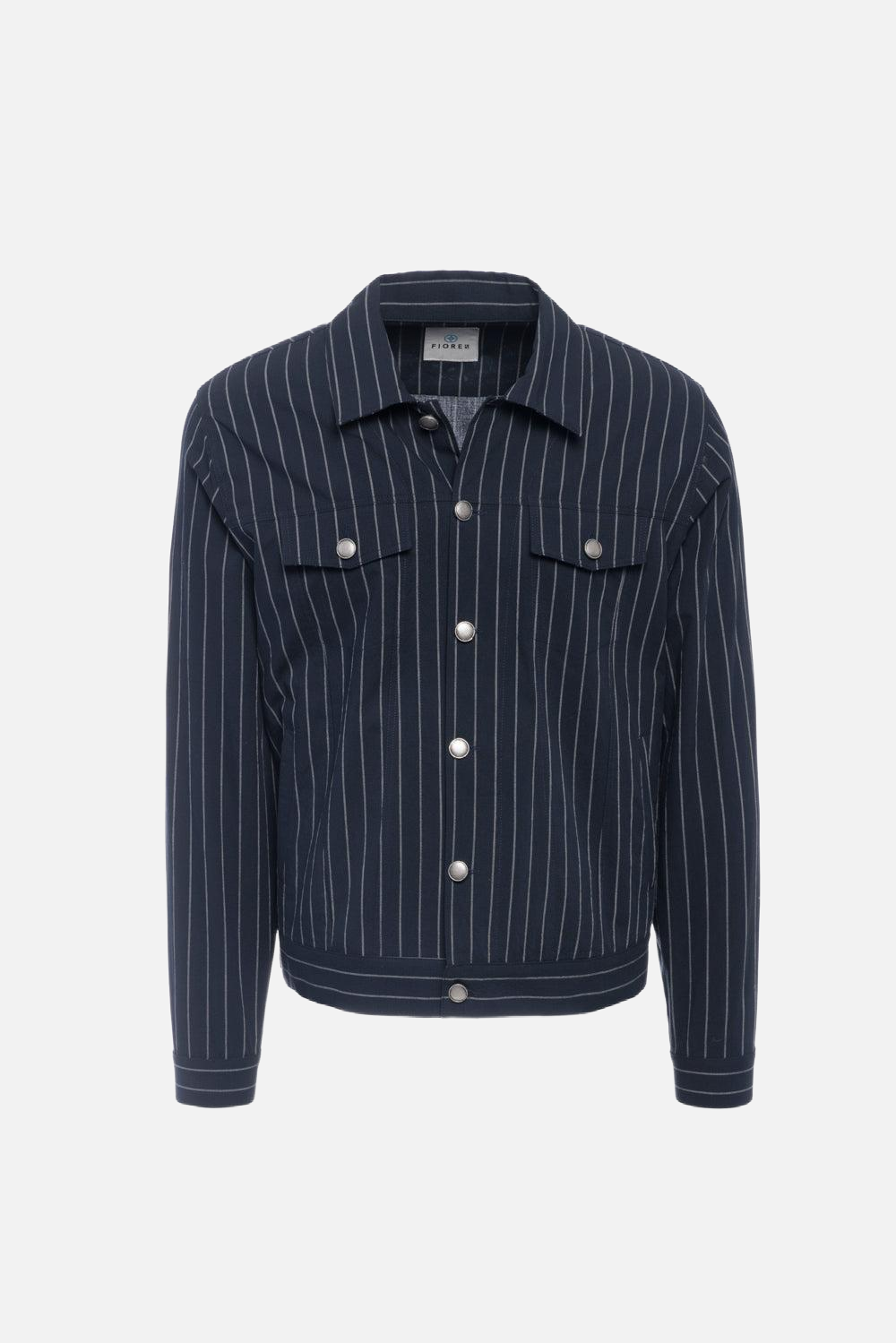 Blue pinstripe cotton Portofino jacket