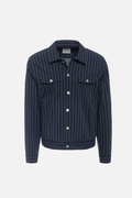 Blue pinstripe cotton Portofino jacket