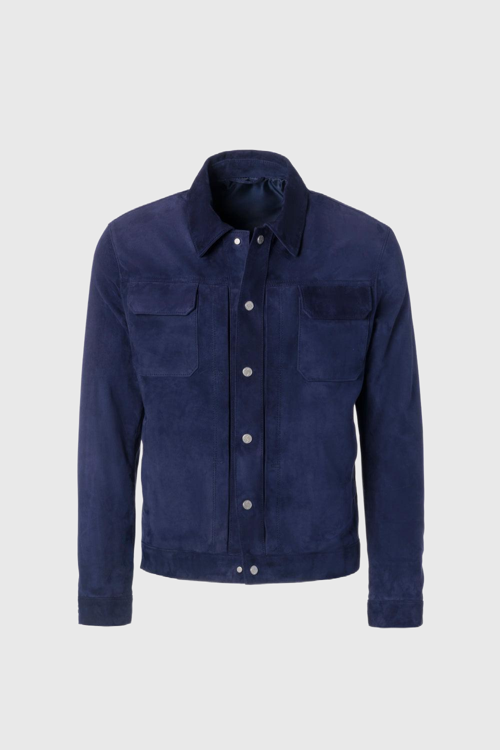 Navy suede jacket