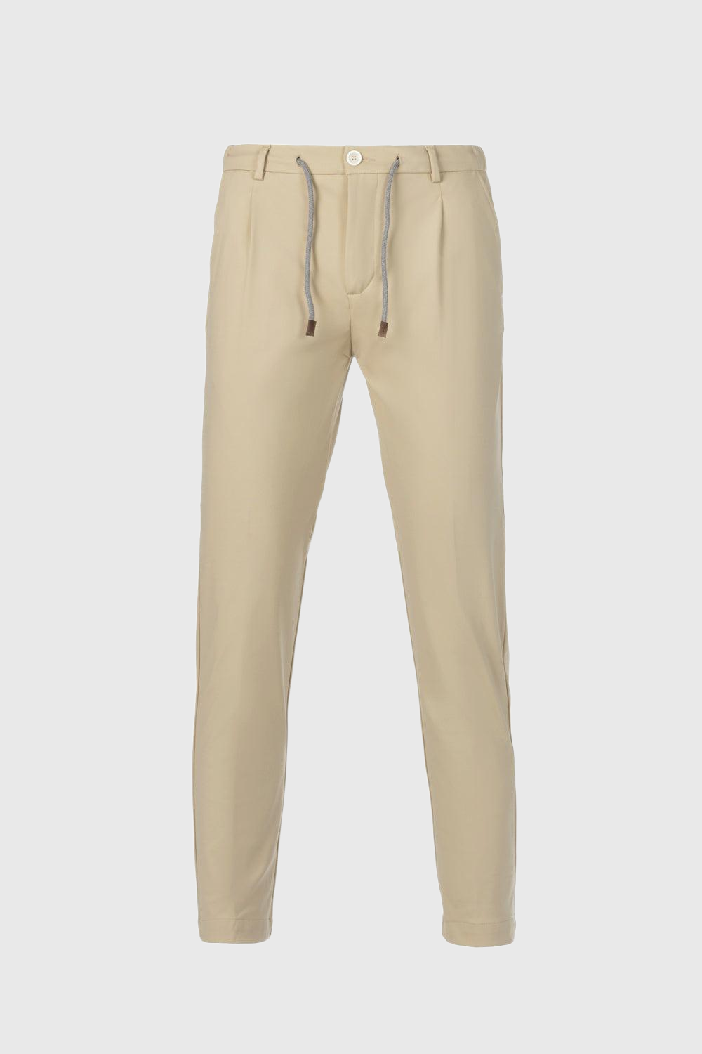 Pantalone coulisse in nylon comfort beige