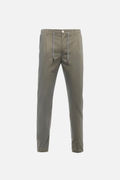 Amalfi one pence trousers with military green drawstring