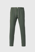 Military green comfort nylon drawstring trousers