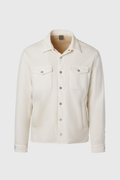 White membrane stretch nylon overshirt