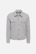 Light gray pinstripe cotton Portofino jacket