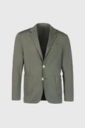 Giacca decostruita in nylon comfort con tasche a toppa verde militare