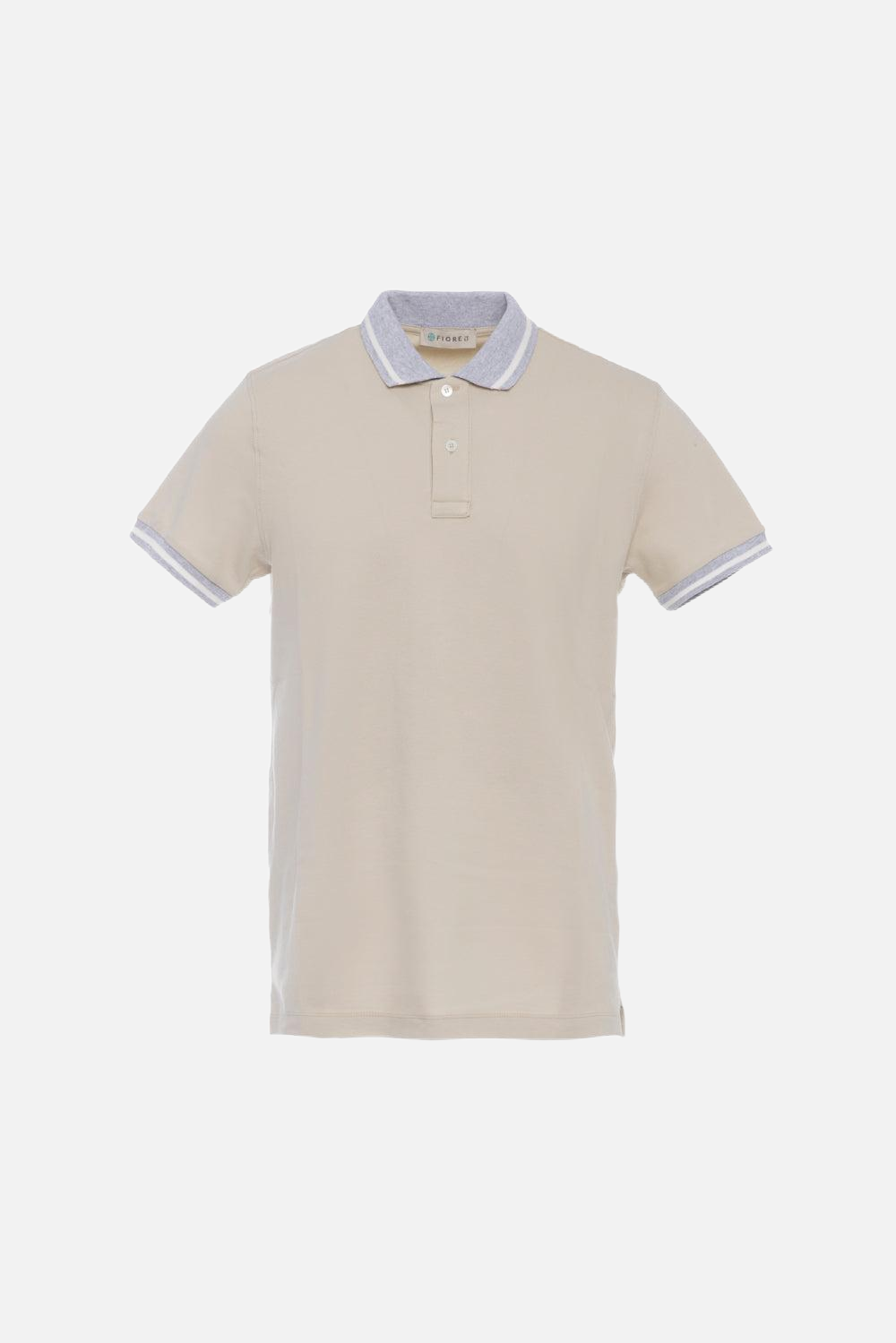 Polo shirt with contrast sand details