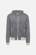 Grey pinstripe hoodie