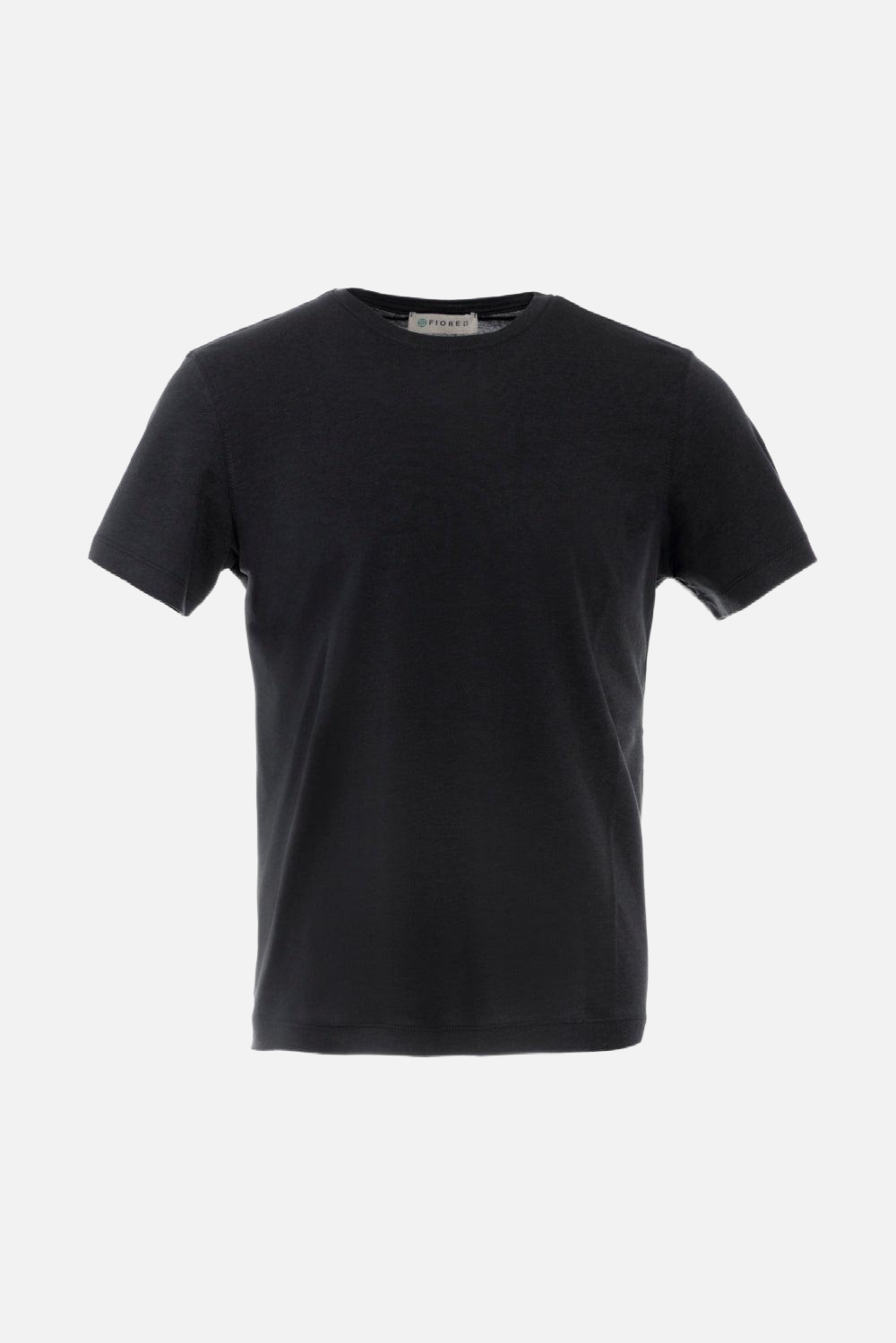 Black cotton and bamboo t-shirt